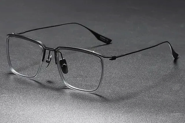 titanium eyeglasses frames stock