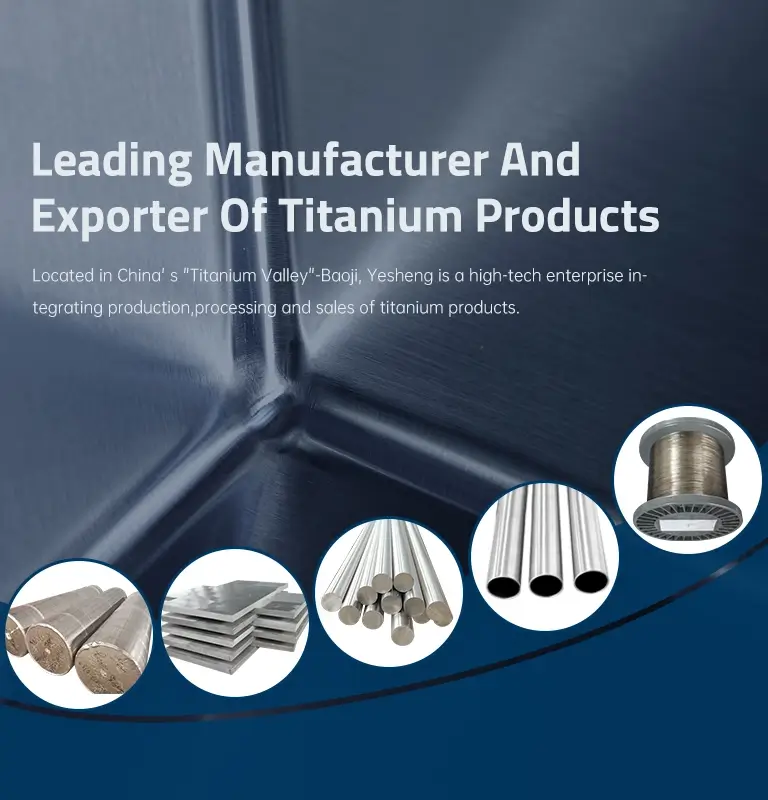 Leading Manufacturer And Exporter Of Titanium Products