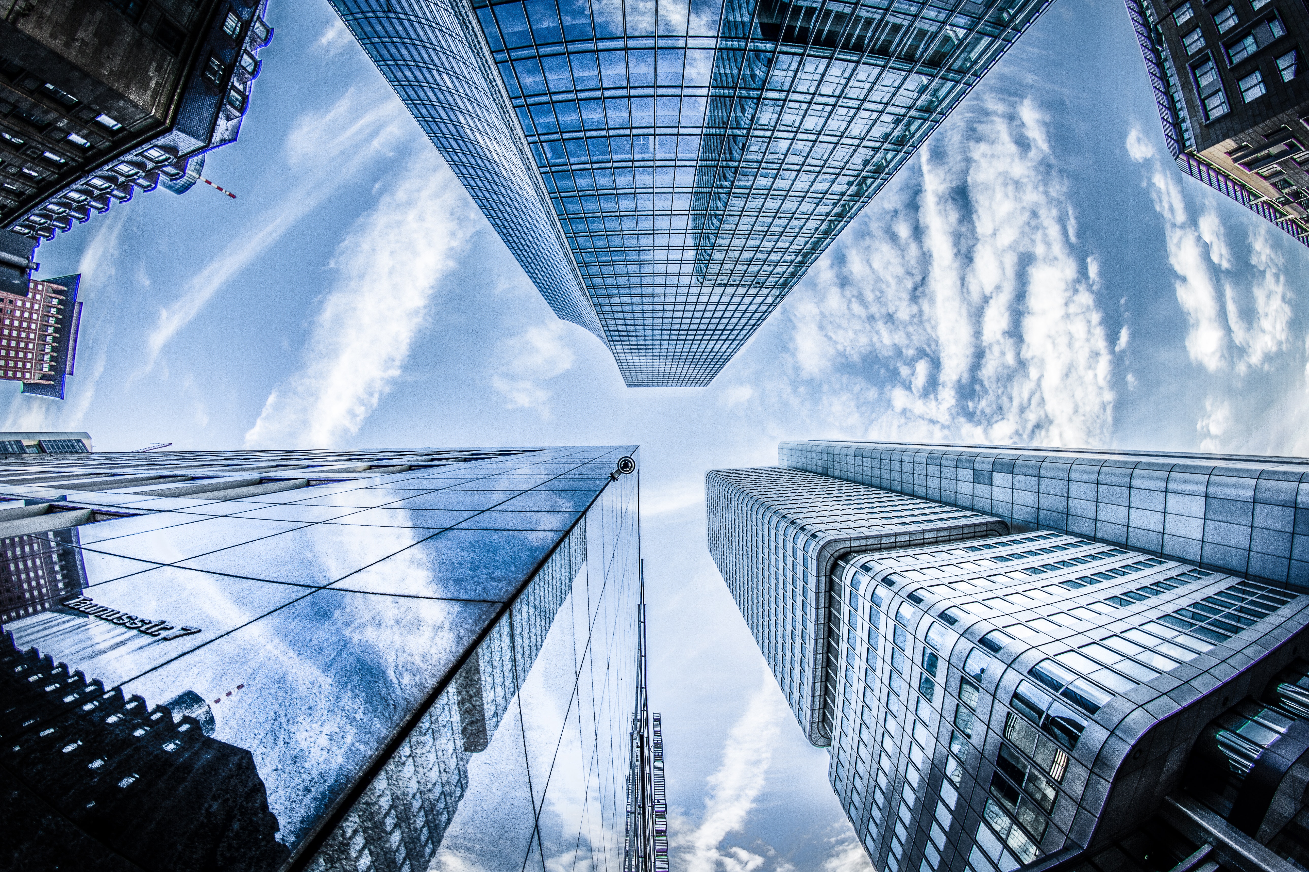 low angle photo of four high rise curtain wall buildings 830891 low angle photo of four high rise curtain wall buildings 830891