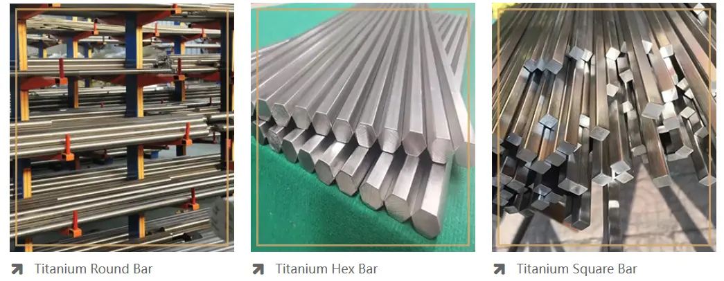 Titanium rods and titanium bars grades and sizes