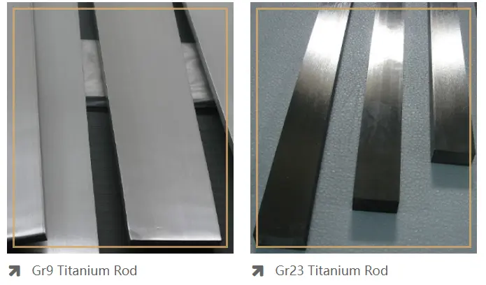 Titanium flat bar stock applications